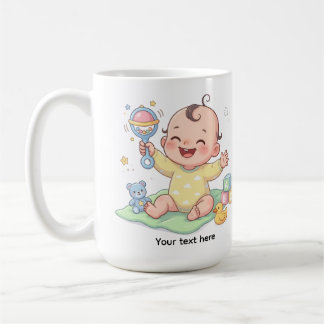 editable baby tshirt coffee mug