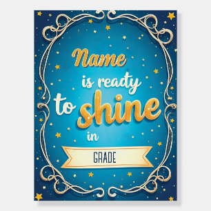 Editable Back to School Quote Design Foam Board