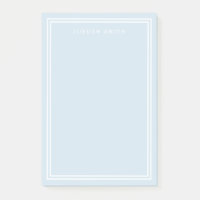 EDITABLE BACKGROUND COLOR and Double White Borders Post-it Notes