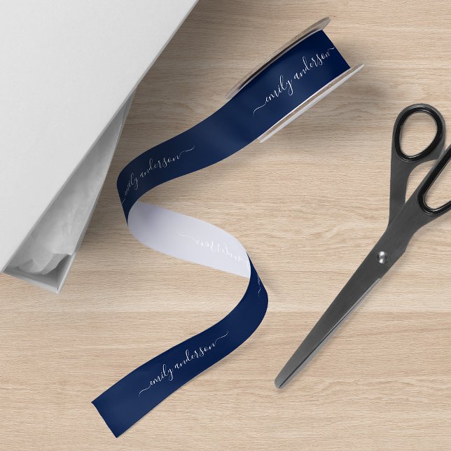 Editable Background Color Calligraphy Script Satin Ribbon (Creator Uploaded)