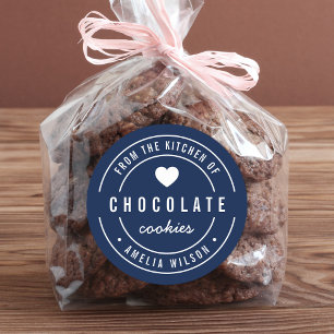 Editable Background Color From the Kitchen of Classic Round Sticker