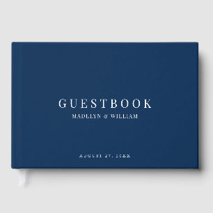 Editable Background Color Modern Classic Wedding Guest Book