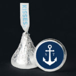 Editable Background Color Monogram Anchor Wedding Hershey®'s Kisses®<br><div class="desc">Editable Background Color Monogram Anchor Wedding Hershey Kisses features an anchor in white against an editable background color; to change it from blue to the color of your choice, click the customize button. Perfect for weddings, engagement parties or anniversary parties. Personalize it by replacing the placeholder text with your details....</div>