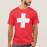 Editable background Color, The Flag of Switzerland T-Shirt
