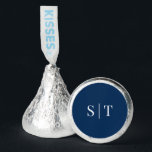 Editable Background Color Wedding Monogram Hershey®'s Kisses®<br><div class="desc">Editable Background Color Wedding Monogram Hershey Kisses features the names of the couple in white against an editable background color (by clicking "customize") and change font color to match. Perfect for weddings, engagement parties or anniversary parties. Personalize it by replacing the placeholder text with your details. For more options such...</div>