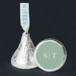 Editable Background Color Wedding Monogram Hershey®'s Kisses®<br><div class="desc">Editable Background Color Wedding Monogram Hershey Kisses features the names of the couple in white against an editable background color (by clicking "customize") and change font color to match. Perfect for weddings, engagement parties or anniversary parties. Personalize it by replacing the placeholder text with your details. For more options such...</div>