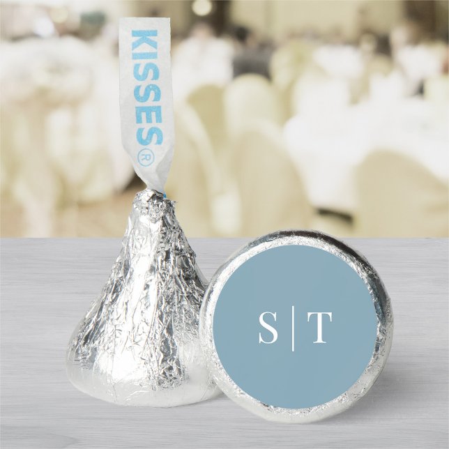 Editable Background Color Wedding Monogram Hershey®'s Kisses® (Creator Uploaded)