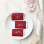 Editable Background Color Wedding Monogram Hershey's Miniatures<br><div class="desc">Editable Background Color Wedding Monogram Hershey's Miniatures has an editable background color (click customize to access). Perfect for weddings, engagement parties or anniversary parties. Personalize it by replacing the placeholder text with your details. For more options such as to change the font and it's size click the "Customize" button. *Please...</div>