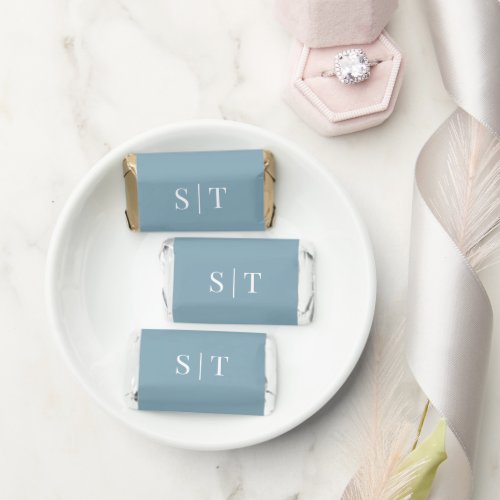 Editable Background Color Wedding Monogram Hersheys Miniatures