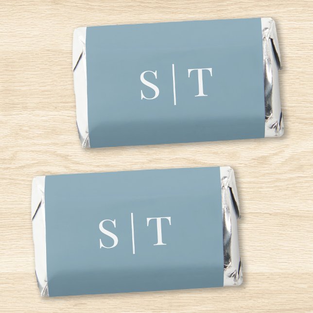 Editable Background Color Wedding Monogram Hershey's Miniatures (Creator Uploaded)