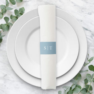 Editable Background Color Wedding Napkin Bands