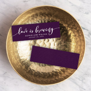 Editable Background Love is Brewing Wedding