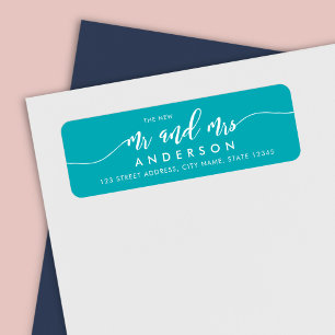 Editable Background Relax Script New Mr and Mrs Label
