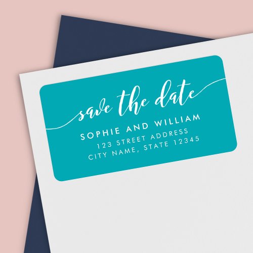 Editable Background Relax Script Save the Date Label