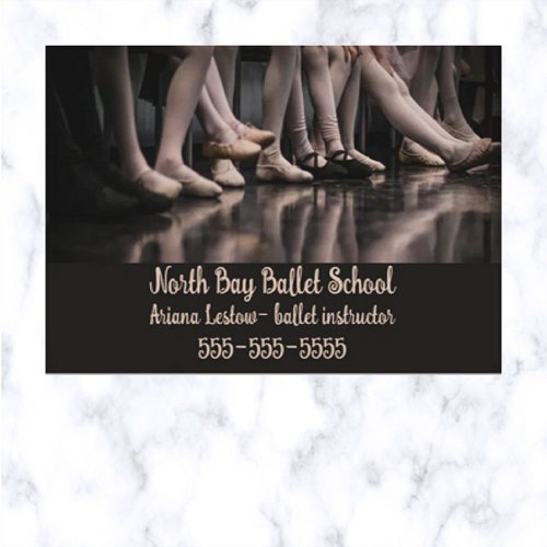 Editable Ballet Instructor  Business Card