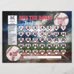 Editable Baseball Calendar Fundraiser Flyer Invitation at Zazzle