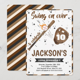 Editable Baseball Invitation