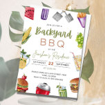 Editable BBQ Invitation, Barbeque Party Invite