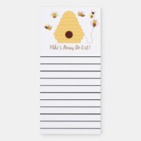 Editable Beehive and Bees Honey Do List