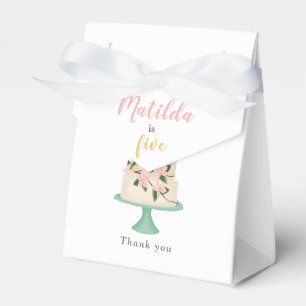 editable birthday cake party favor boxes