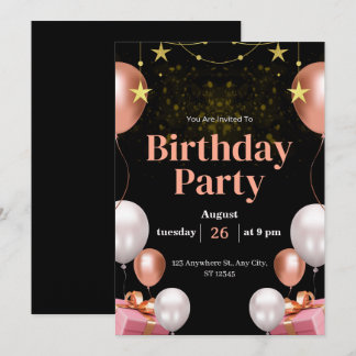 Editable Birthday Party Invitation – Personalized