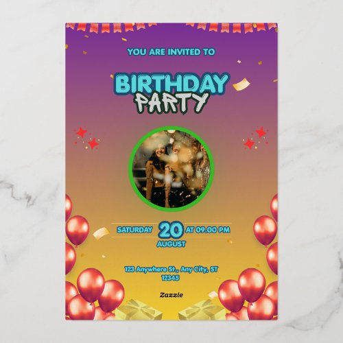Editable Birthday Party Invitation Template – Styl