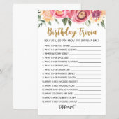 Editable Birthday trivia Birthday party game | Zazzle