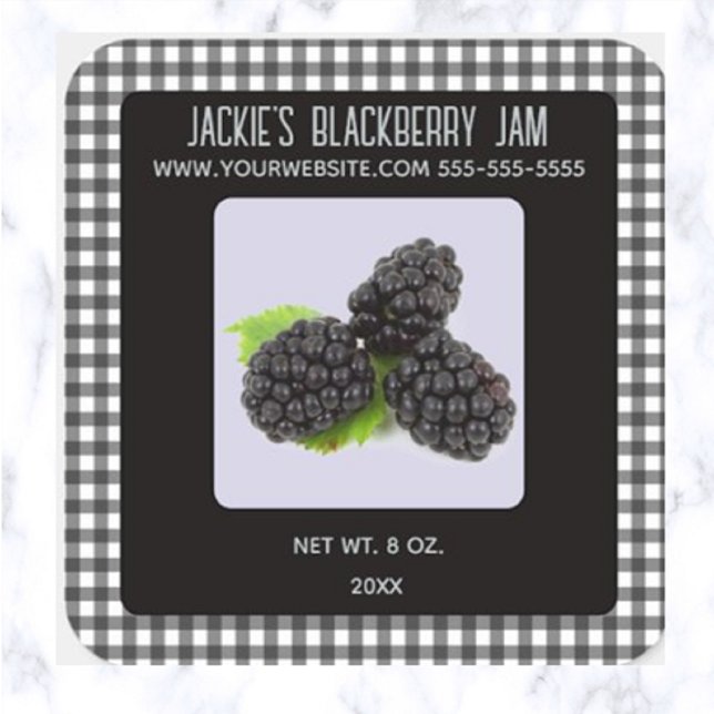 Editable Blackberry Jam Square Sticker (Creator Uploaded)