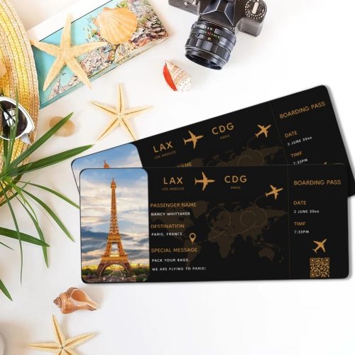 Editable Boarding Pass Template