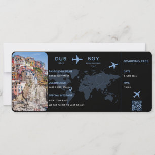 Editable Boarding Pass Ticket Template