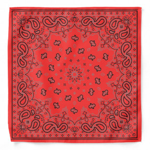 Editable Bohemian Paisley Border Bandana