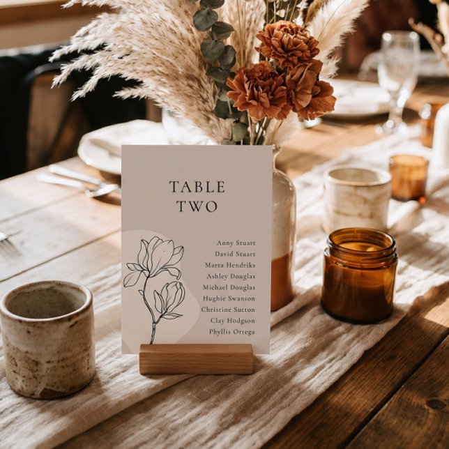 EDITABLE Boho Floral Table Number  (Creator Uploaded)