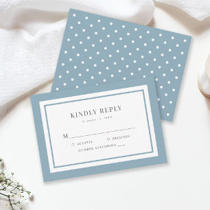 Editable Border Color Wedding RSVP Card