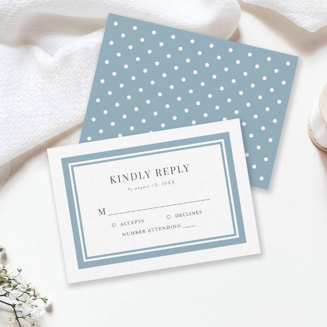 Editable Border Color Wedding RSVP Card (Creator Uploaded)