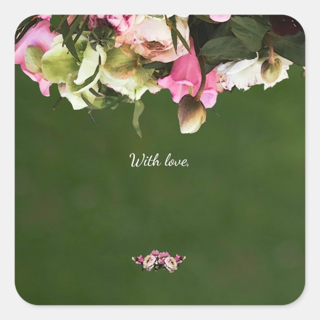 Editable Botanical Gift Tags | Elegant Stickers (Front)