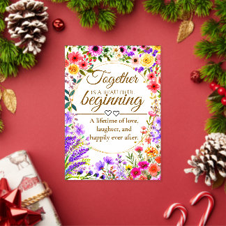 Editable Botanical Wedding Invitation Card