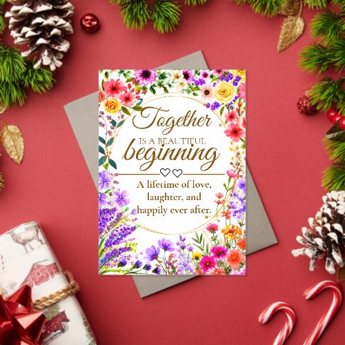 Editable Botanical Wedding Invitation Card