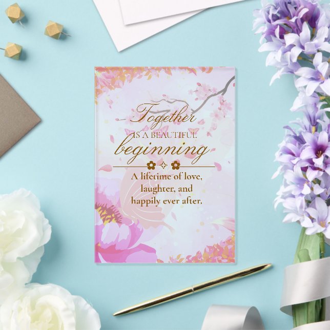 Editable Botanical Wedding Invitation Card (Insitu (Wedding))