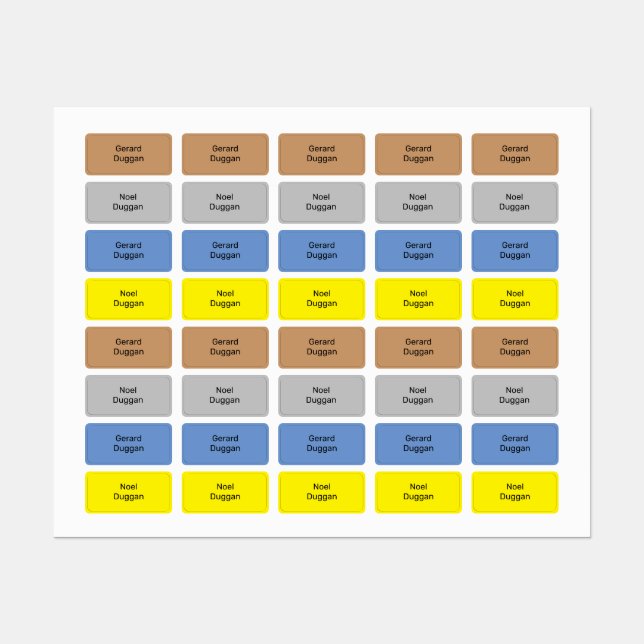 Editable Boys Clothing Labels (Sheet)