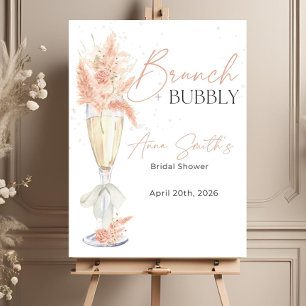 EDITABLE Bridal Shower Welcome Sign Template, Brun