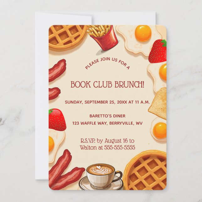 Editable Brunch Invitation (Front)