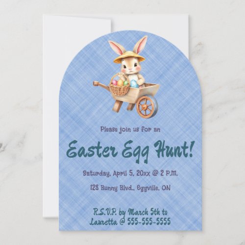 Editable Bunny Easter Egg Hunt