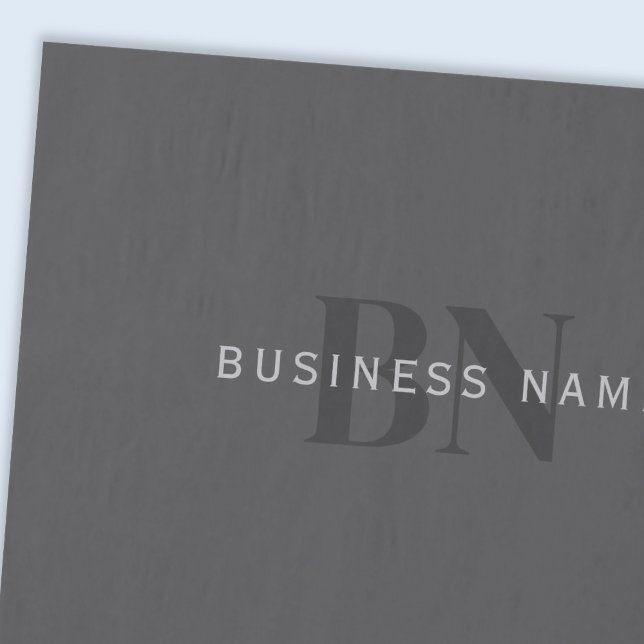 Editable Business Name (or any other text) Gray Tissue Paper (Creator Uploaded)