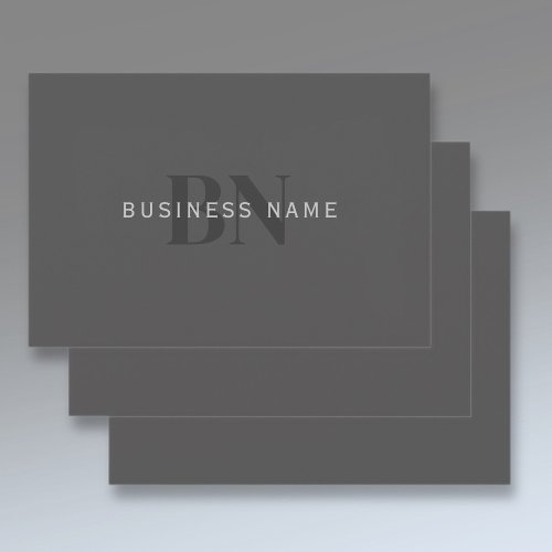 Editable Business Name or any other text Gray Wrapping Paper Sheets