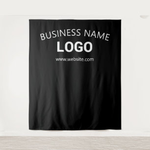 Editable Business Name, Website & Logo Backdrop