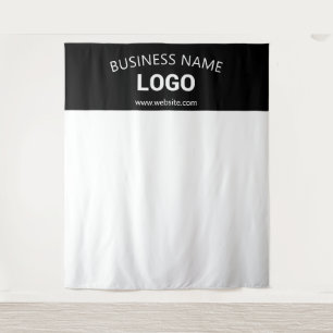 Editable Business Name, Website & Logo Backdrop
