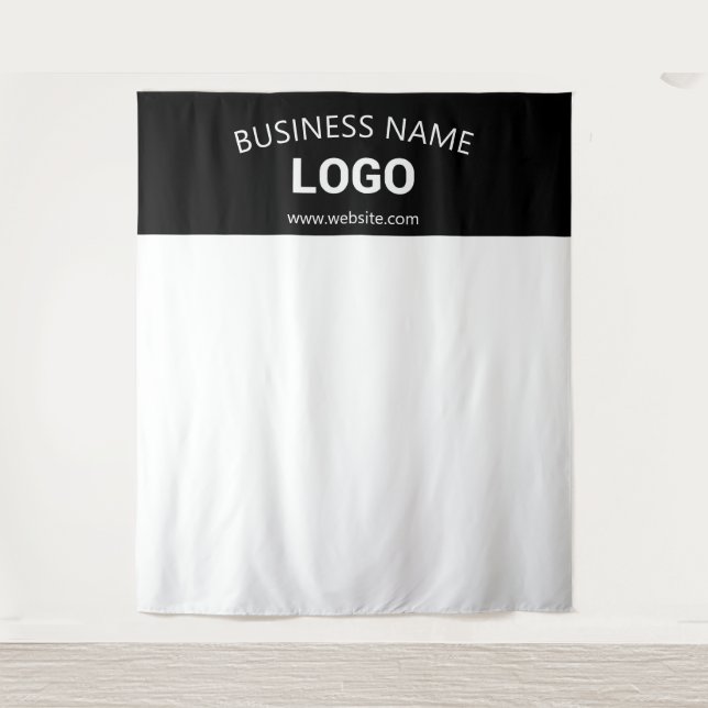 Editable Business Name, Website & Logo Backdrop (Front)