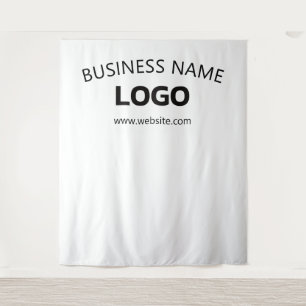 Editable Business Name, Website & Logo Backdrop