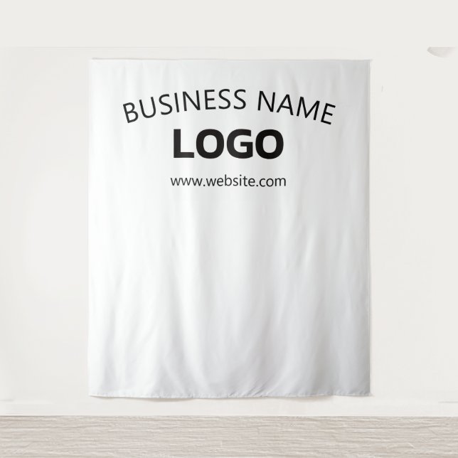 Editable Business Name, Website & Logo Backdrop (Front)