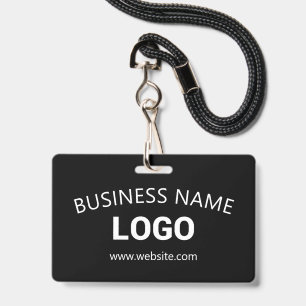 Editable Business Name, Website & Uploaded Logo Badge